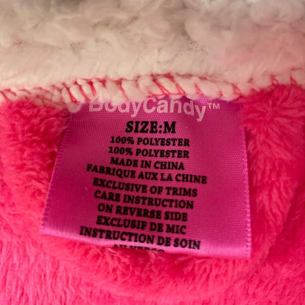Cozy Owl Pyjama Robe Pink & White - Picture 4 of 5